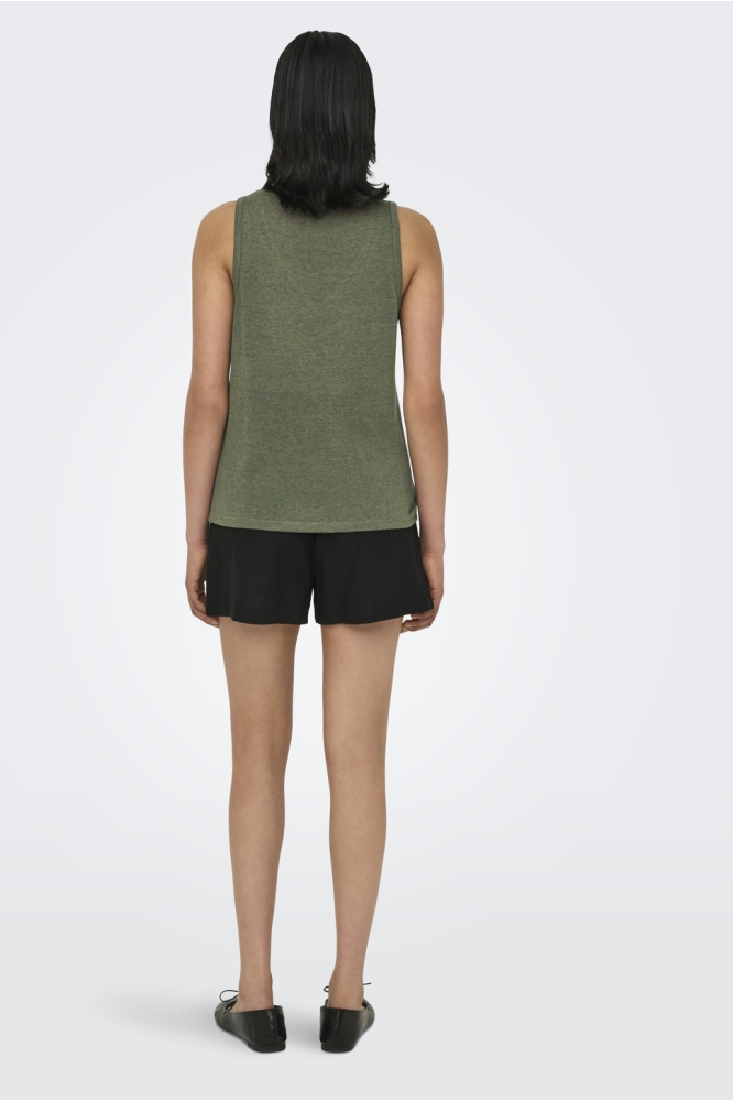 ONLPENNY S/L V-NECK TOP JRS 15320076 IVY GREEN